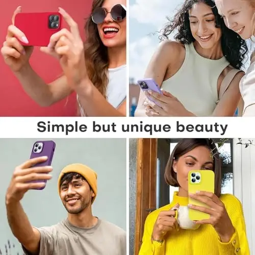 LOVE 3000 Compatible with iPhone 12 Pro Max Phone Case | Thickening 2.1 MM Liquid Silicone | Anti-Scratch Microfiber Lining | Full-Body Duty Heavy Protection Case for Men, Grape - LOVE 3000 (1)