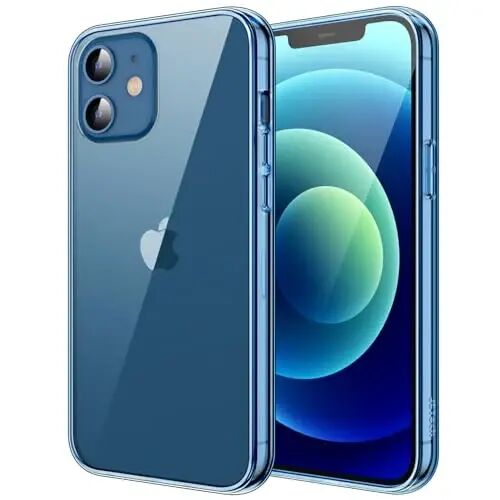 JETech Case for iPhone 12/12 Pro 6.1-Inch, Non-Yellowing Shockproof Phone Bumper Cover, Anti-Scratch Clear Back (Jean Indigo) - JETECH