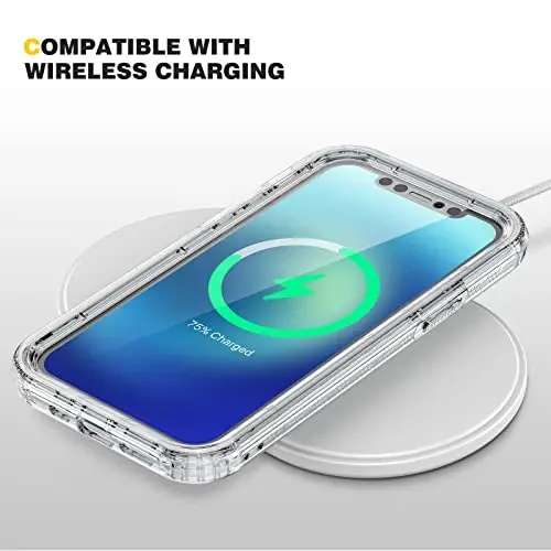 Diaclara Designed for iPhone 12/12 Pro Case, Full Body Rugged with Built-in Touch Sensitive Anti-Scratch Screen Protector, Soft TPU Bumper Case for iPhone 12/12 Pro 6.1