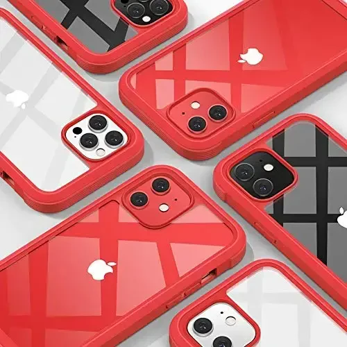 Diaclara Designed for iPhone 12/12 Pro Case, Full Body Rugged with Built-in Touch Sensitive Anti-Scratch Screen Protector, Soft TPU Bumper Case for iPhone 12/12 Pro 6.1