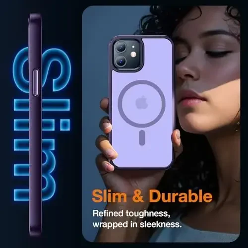 Yriklso Strong Magnetic Case for iPhone 12/12 Pro [Compatibilty with MagSafe] Protective Shockproof Cover Phone Case for iPhone 12/12Pro 6.1