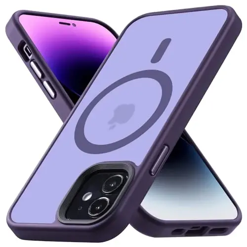 Yriklso Strong Magnetic Case for iPhone 12/12 Pro [Compatibilty with MagSafe] Protective Shockproof Cover Phone Case for iPhone 12/12Pro 6.1