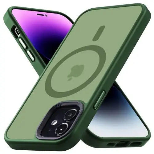 Yriklso Strong Magnetic Case for iPhone 12/12 Pro [Compatibilty with MagSafe] Protective Shockproof Cover Phone Case for iPhone 12/12Pro 6.1