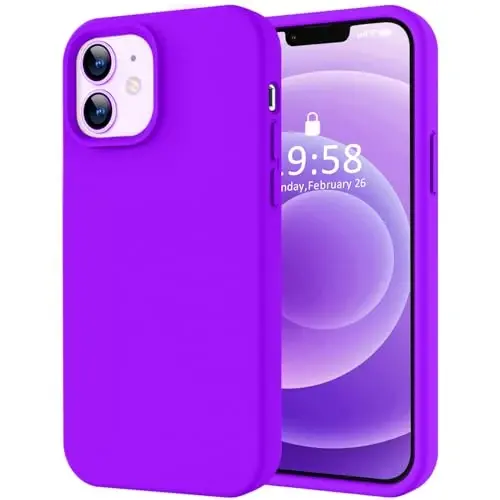 LOVE 3000 Designed for iPhone 12 Case/iPhone 12 Pro Case, Premium Silicone with [Soft Anti-Scratch Microfiber Lining] Shockproof Protective Phone Case for Men Women Girls 6.1