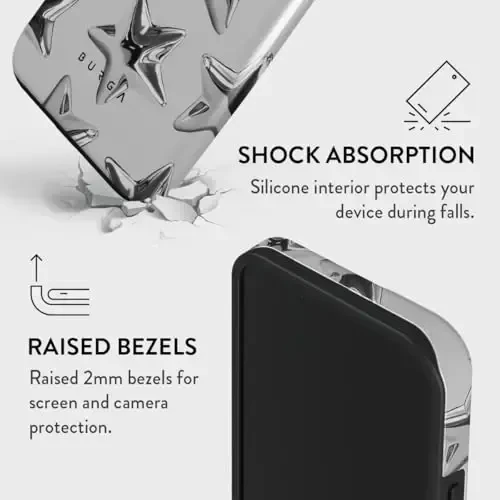 BURGA Phone Case for iPhone 13 - Cute, Trendy, Aesthetic, Pattern Phone Cover, Hard Shell Protection - fits Apple iPhone 13 Case for Women and Men - 5