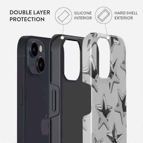 iPhone 13 için BURGA Telefon Kılıfı - Sevimli, Trend, Estetik, Desenli Telefon Kılıfı, Sert Kabuk Koruma - Kadınlar ve Erkekler için Apple iPhone 13 Kılıfına uyar - 2