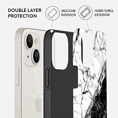 BURGA Phone Case for iPhone 13 - Cute, Trendy, Aesthetic, Pattern Phone Cover, Hard Shell Protection - fits Apple iPhone 13 Case for Women and Men - 2