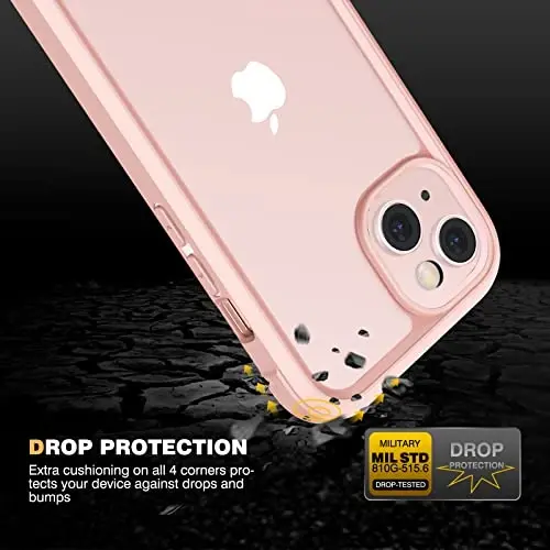 Diaclara Designed for iPhone 13 Case, Full Body Rugged Protection with Built-in Touch Sensitive Screen Protector, Soft TPU Bumper Case for iPhone 13 6.1