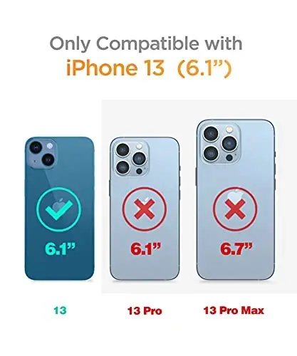 iPhone 13 için GVIEWIN Çiçekli Kılıf, Ekran Koruyucu ve Kamera Lens Koruyuculu, [Sararmaz] Yumuşak Darbe Emici Şeffaf Kadın Telefon Kılıfı, Çiçek Desenli Tasarım 6.1