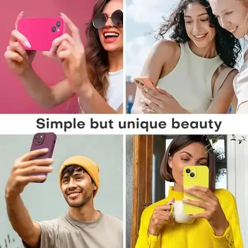 LOVE 3000 Designed for iPhone 13 Case, Premium Silicone with [Camera Protection] [Soft Anti-Scratch Microfiber Lining] Shockproof Protective Phone Case for iPhone 13 Women Men Girls 6.1