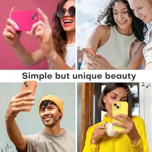 LOVE 3000 Designed for iPhone 13 Case, Premium Silicone with [Camera Protection] [Soft Anti-Scratch Microfiber Lining] Shockproof Protective Phone Case for iPhone 13 Women Men Girls 6.1