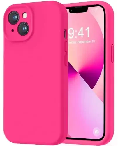 LOVE 3000 Designed for iPhone 13 Case, Premium Silicone with [Camera Protection] [Soft Anti-Scratch Microfiber Lining] Shockproof Protective Phone Case for iPhone 13 Women Men Girls 6.1