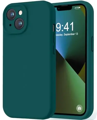 LOVE 3000 Designed for iPhone 13 Case, Premium Silicone with [Camera Protection] [Soft Anti-Scratch Microfiber Lining] Shockproof Protective Phone Case for iPhone 13 Women Men Girls 6.1