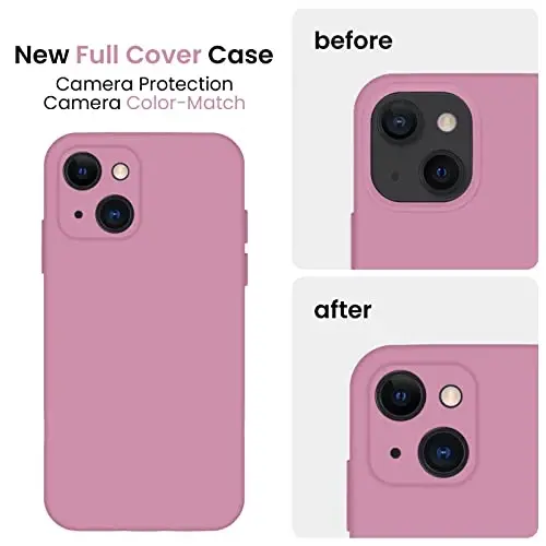 FireNova Designed for iPhone 13 Case, Silicone Upgraded [Camera Protection] Phone Case, Soft Anti-Scratch Microfiber Lining Inside, 6.1 inch, Lilac Purple - 3