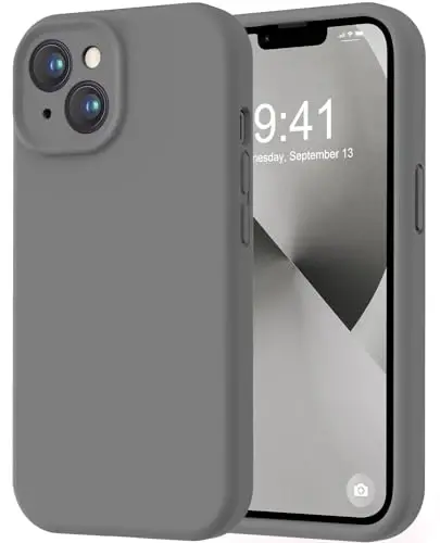 LOVE 3000 Designed for iPhone 13 Case, Premium Silicone with [Camera Protection] [Soft Anti-Scratch Microfiber Lining] Shockproof Protective Phone Case for iPhone 13 Women Men Girls 6.1