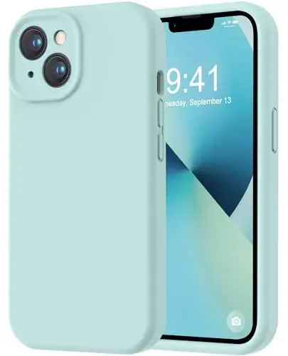 LOVE 3000 Designed for iPhone 13 Case, Premium Silicone with [Camera Protection] [Soft Anti-Scratch Microfiber Lining] Shockproof Protective Phone Case for iPhone 13 Women Men Girls 6.1
