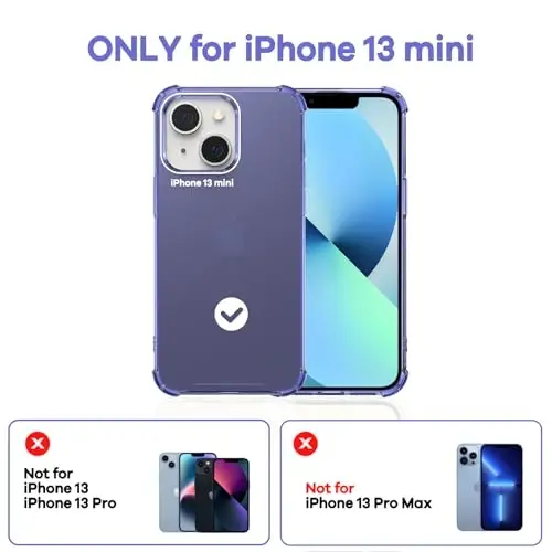 ORIbox for iPhone 13 Mini Case, 4 Corners Shockproof Protection, Purple - ORIBOX (1)