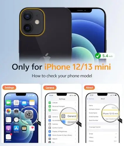 FNTCASE for iPhone 13 Mini Case: iPhone 12 Mini Magnetic Matte Military Grade Drop Protection Translucent Cell Phone Cover - Slim Rugged Durable Shockproof Bumper Case - FNTCASE (1)