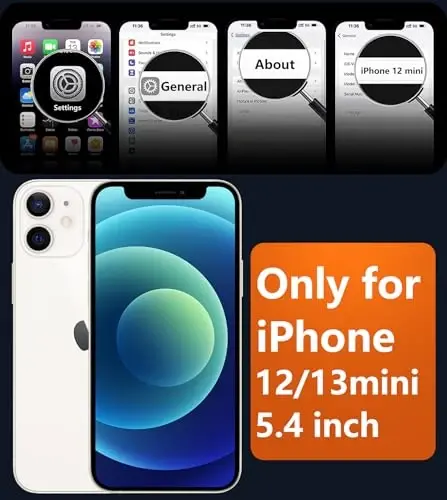 FNTCASE for iPhone 13 Mini Case: for iPhone 12 Mini Case [Compatible with Magsafe] Translucent Matte Magnetic Phone Cover - Military Grade Drop Protection Shockproof Protective Cases - Blue - 2