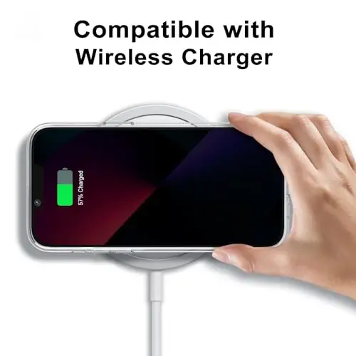 LoeoeL for iPhone 13 Mini Case Clear, Transparent Hybrid 13 Mini Phone Case [Hard Plastic & Soft Silicone Bumper] Acrylic Non Yellowing Thin Slim Protective Cover for Women, Crystal Clear - 7