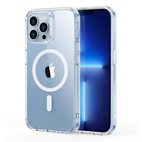 ESR for iPhone 13 Pro Case, Compatible with MagSafe, Shockproof Military-Grade Protection, Scratch-Resistant Back, Magnetic Phone Case for iPhone 13 Pro, Classic Hybrid Case, Clear 