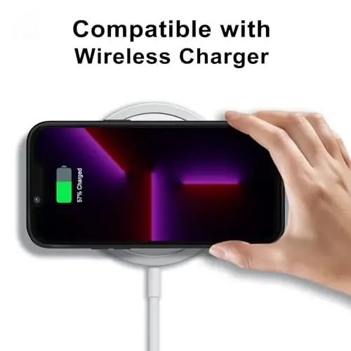 LoeoeL for iPhone 13 Pro Case Clear, Transparent Hybrid 13 Pro Phone Case [Hard Plastic & Soft Silicone Bumper] Acrylic Non Yellowing Thin Slim Protective Cover for Women, Black - 7