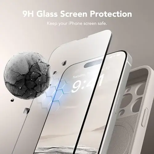 SuydanBox Magnetic for iPhone 13 Pro Case, Compatible with MagSafe, [Full Camera Protection][Screen Protector] Silicone Shockproof Protective Phone Case for iPhone 13 Pro 6.1