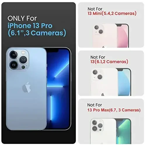 FireNova Designed for iPhone 13 Pro Case, Silicone Upgraded [Camera Protection] Phone Case with [2 Screen Protectors], Soft Anti-Scratch Microfiber Lining Inside, 6.1 inch, Black - 6