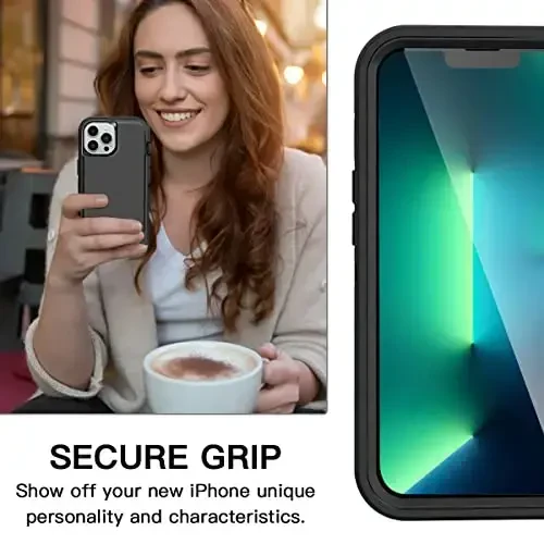 AICase for iPhone 13 Pro Case with Glass Screen Protector+Camera Lens,Heavy Duty Protective Phone Case,Military Grade Full Body Protection Shockproof/Dustproof/Drop Proof Rugged Tough Cover_1 - 5