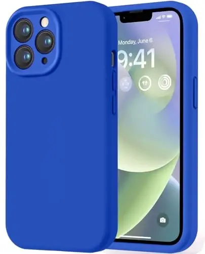 LOVE 3000 Designed for iPhone 13 Pro Max Case, Premium Silicone with [Soft Anti-Scratch Microfiber Lining] Shockproof Protective Phone Case for Men Women Girls 6.7