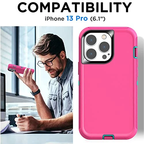 iPhone 13 Pro uchun qopqoq, oynali ekran himoyasi bilan - MODAZONE (1)