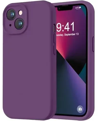 iPhone 13 uchun LOVE 3000 g'ilofi, [Kamera himoyasi] bilan Premium silikon [Yumshoq tirnalishga qarshi mikrofiber astar] iPhone 13 ayollar erkaklar qizlar uchun zarbaga chidamli himoya telefon g'ilofi 6.1