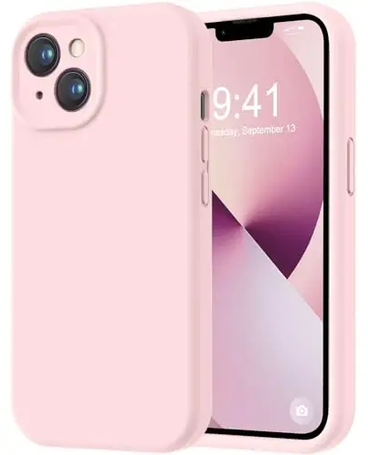 iPhone 13 uchun LOVE 3000 g‘ilofi, [Kamera himoyasi] bilan Premium silikon [Yumshoq tirnalishga qarshi mikrofiber astar] iPhone 13 ayollar erkaklar qizlar uchun zarbga chidamli himoya telefon g‘ilofi 6.1