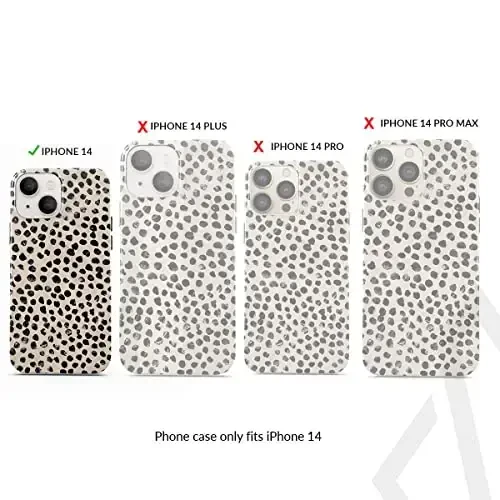 BURGA Phone Case for iPhone 14 - Cute, Trendy, Aesthetic, Pattern Phone Cover, Hard Shell Protection - fits Apple iPhone 14 Case for Women and Men - BURGA (1)