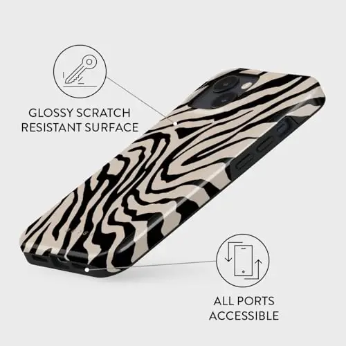 BURGA Phone Case for iPhone 14 - Cute, Trendy, Aesthetic, Pattern Phone Cover, Hard Shell Protection - fits Apple iPhone 14 Case for Women and Men - 3