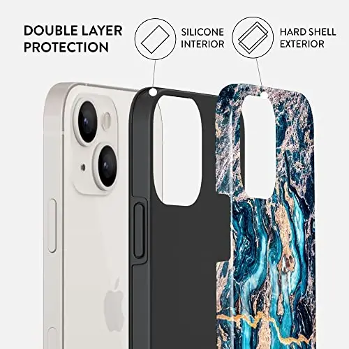 iPhone 14 için BURGA Telefon Kılıfı - Sevimli, Trendy, Estetik, Desenli Telefon Kapağı, Sert Kabuk Koruma - Kadınlar ve Erkekler için Apple iPhone 14 Kılıfına uyar - 3