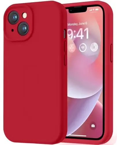 LOVE 3000 Designed for iPhone 14 Case, Premium Silicone with [Soft Anti-Scratch Microfiber Lining] Shockproof Protective Phone Case for Men Women Girls 6.1