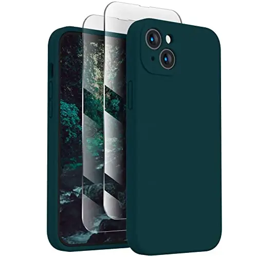 FireNova Designed for iPhone 14 Case, Silicone Upgraded [Camera Protection] Phone Case, Soft Anti-Scratch Microfiber Lining Inside, 6.1 inch, Teal 
