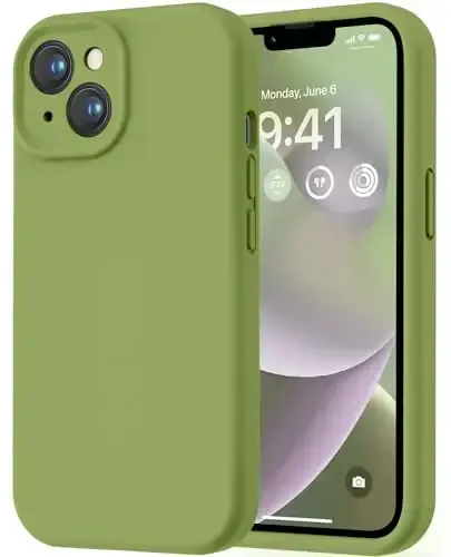 LOVE 3000 Designed for iPhone 14 Case, Premium Silicone with [Soft Anti-Scratch Microfiber Lining] Shockproof Protective Phone Case for Men Women Girls 6.1