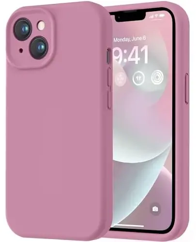 LOVE 3000 Designed for iPhone 14 Case, Premium Silicone with [Soft Anti-Scratch Microfiber Lining] Shockproof Protective Phone Case for Men Women Girls 6.1