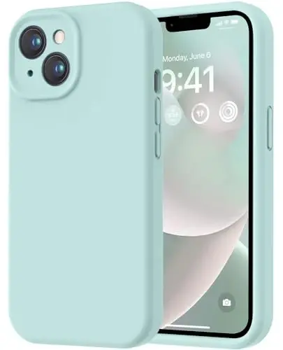 iPhone 14 Kılıfı için AŞK 3000, [Yumuşak Çizilmez Mikrofiber Astarlı] Birinci Sınıf Silikon Darbeye Dayanıklı Koruyucu Telefon Kılıfı Erkek Kadın Kız Çocukları için 6,1