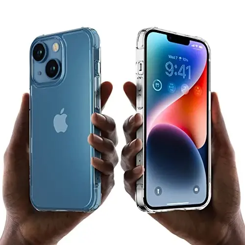 Mkeke for iPhone 14 Case for iPhone 13 Case Clear Transparent Shockproof Bumpers Cases for iPhone 13/14 Phone Case - 6