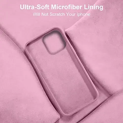Vooii Compatible with iPhone 14 Case,[Silky Touch Premium Liquid Silicone] [Soft Anti-Scratch Microfiber Lining], Ultra Slim Shockproof Protective Case for iPhone 14 - Lavander Purple - 6