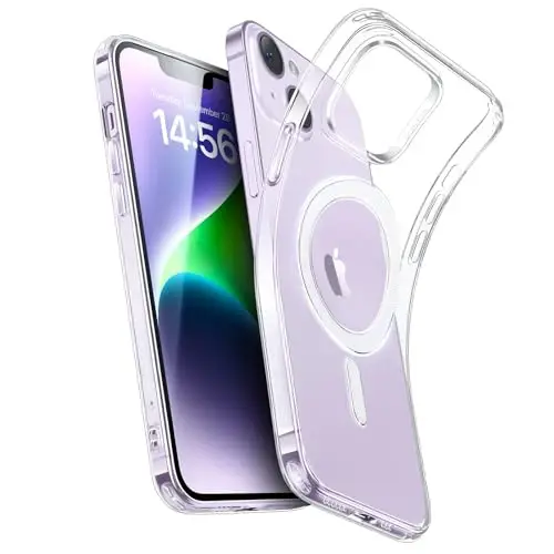 ESR for iPhone 14/13 Case for MagSafe, Transparent, Clear | Compatible with MagSafe, Slim, Military-Grade Drop Protection, Resists Scratches 