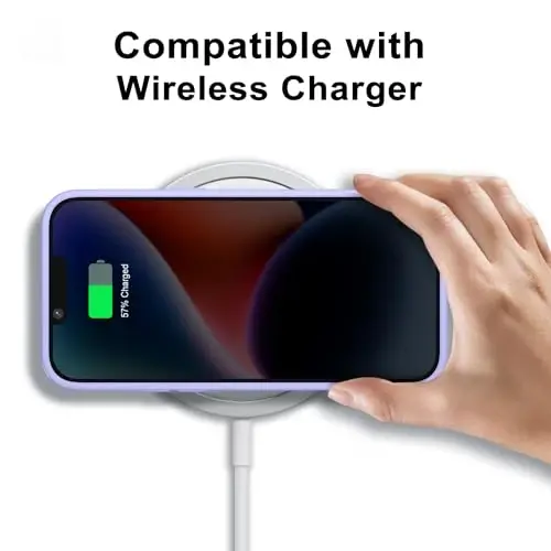 LoeoeL for iPhone 14 Plus Case Clear, Transparent Hybrid 14 Plus Phone Case [Hard Plastic & Soft Silicone Bumper] Acrylic Non Yellowing Thin Slim Protective Cover for Women, Purple Lavender - 7