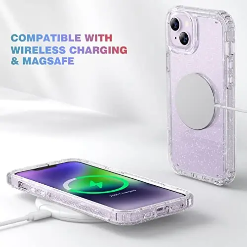 Diaclara Designed for iPhone 14 Plus Case, Full Body Rugged Case with Built-in Touch Sensitive Anti-Scratch Screen Protector, with Camera Lens Protector for iPhone 14 Plus 6.7