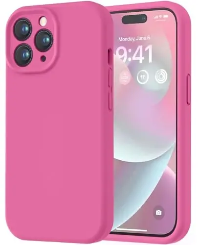 LOVE 3000 Designed for iPhone 14 Pro Case, Premium Silicone with [Soft Anti-Scratch Microfiber Lining] Shockproof Protective Phone Case for Men Women Girls 6.1