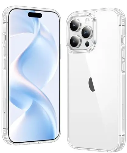 FNTCASE for iPhone 14 Pro Case: Clear Phone Cases Compatible with Magsafe Slim Anti Yellowing Military Grade Drop Protection Rugged Shockproof Protective Transparent Cell Phone Cover (B-Clear) 