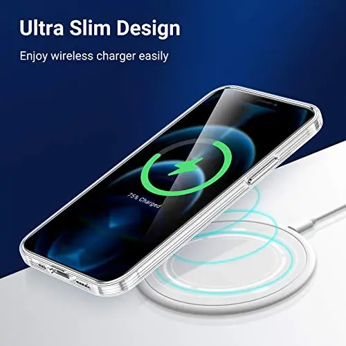 TORRAS Crystal Clear for iPhone 14 Pro Case, Ultra-Thin [Non-Yellowing] [Military Protection] Slim Fit Silicone TPU Cover for iPhone 14 Pro Phone Case, Soft, Clear, 6.1 inch - 6