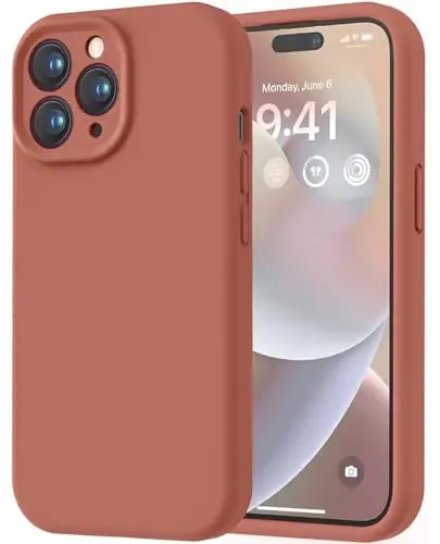 LOVE 3000 Designed for iPhone 14 Pro Case, Premium Silicone with [Soft Anti-Scratch Microfiber Lining] Shockproof Protective Phone Case for Men Women Girls 6.1